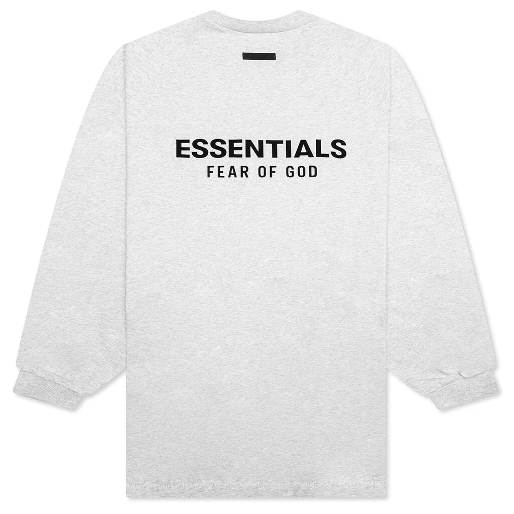 Jersey Long Sleeve T Shirt Light Heather Gray
