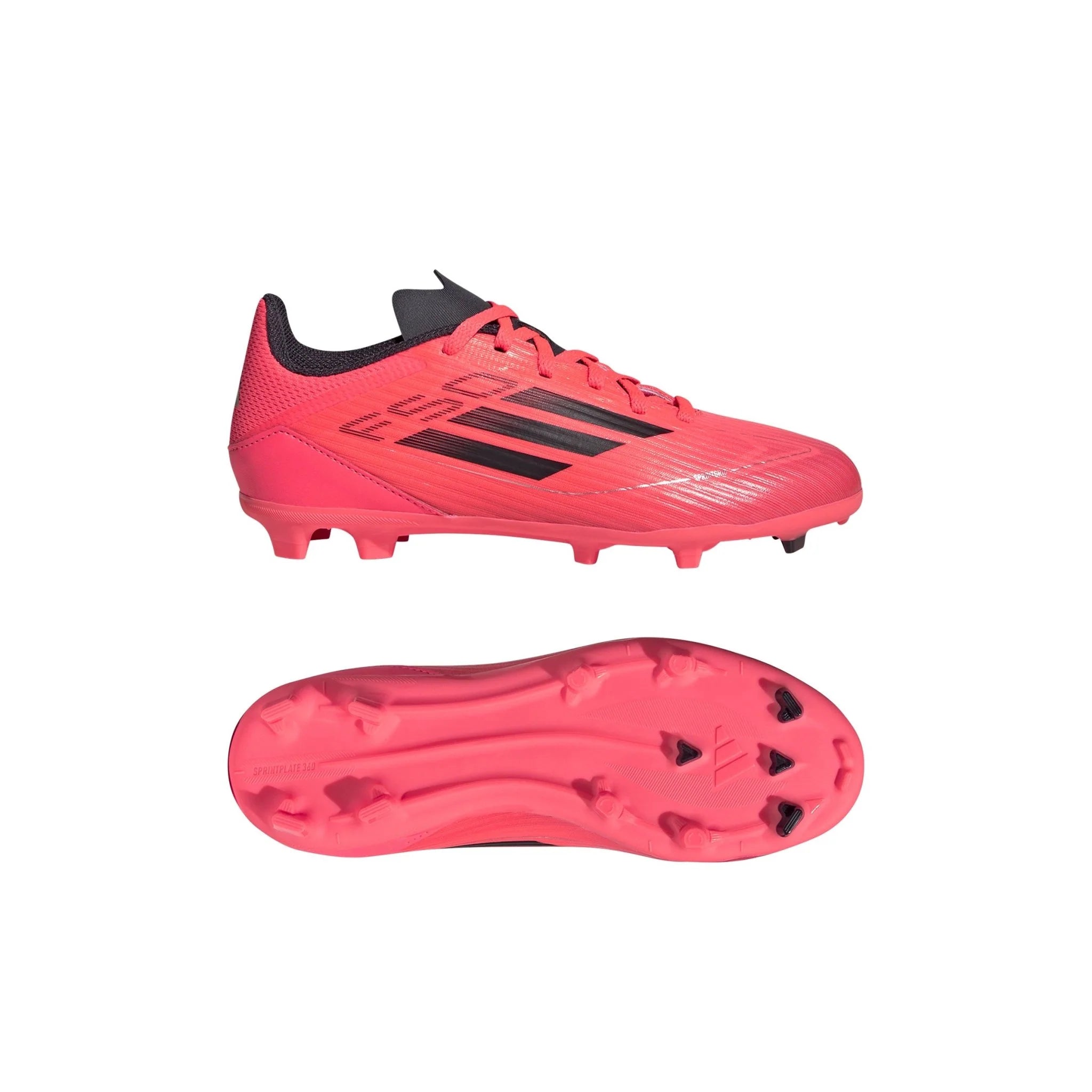adidas Kids F50 League FG MG Multi Ground Soccer Cleats Turbo Black