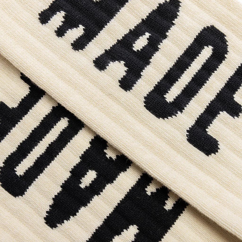 Logo Socks White