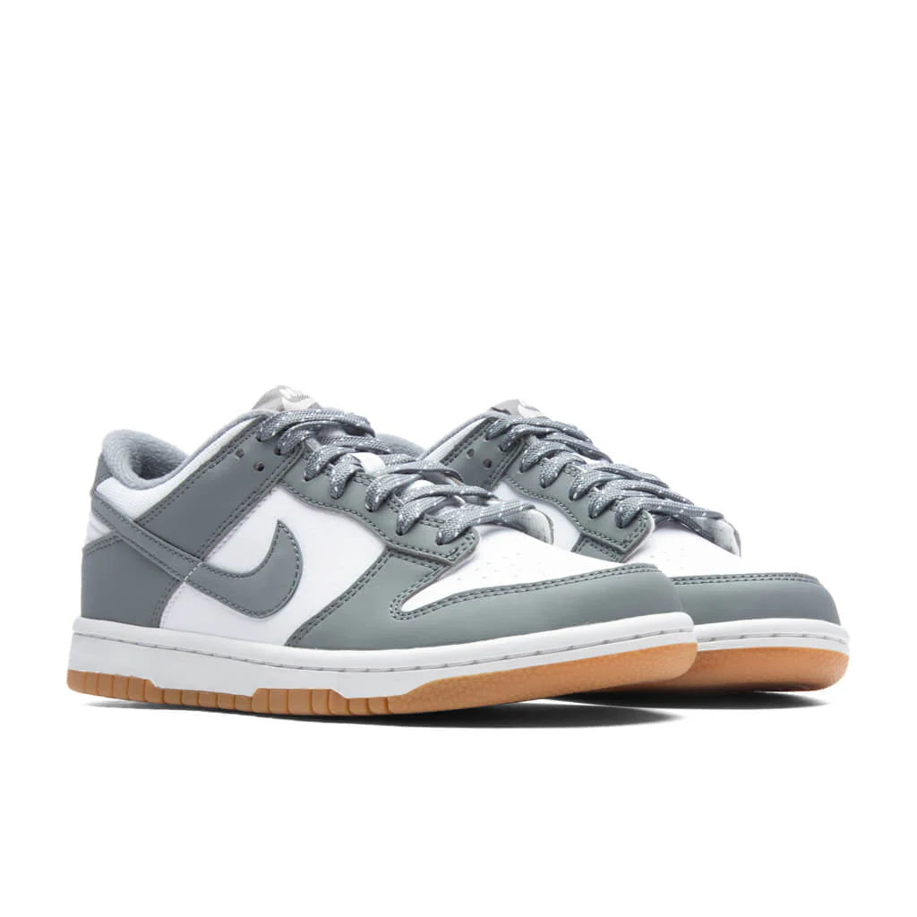Dunk Low GS Reflective Grey White Smoke Grey Light Iron Ore