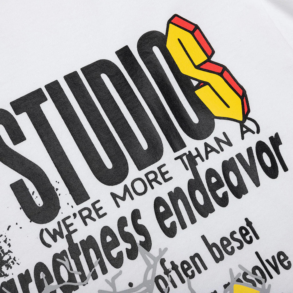 Smiley Greatness T Shirt White