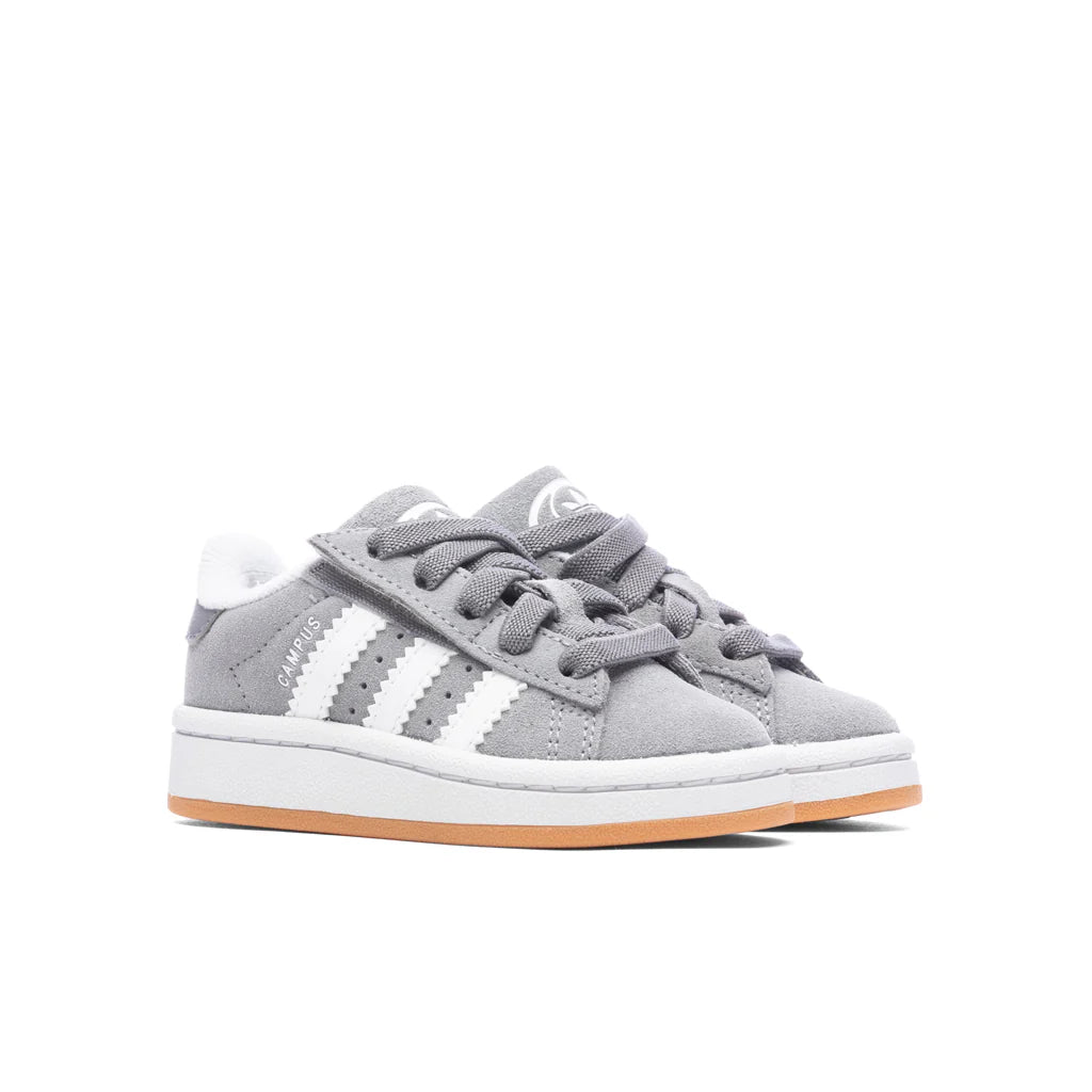 Toddlers Campus 00s Comfort Elastic Lace Grey Three Cloud White Gum
