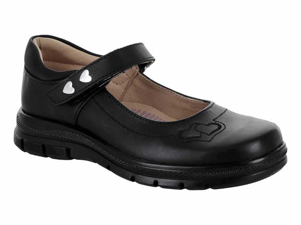 Zapatos YUYIN Napa Negro para Niña