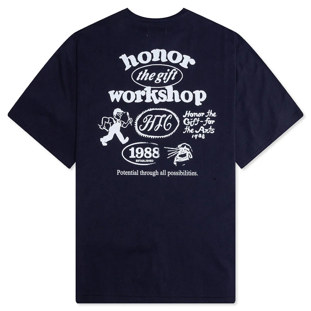 Honor Workshop Tee Navy
