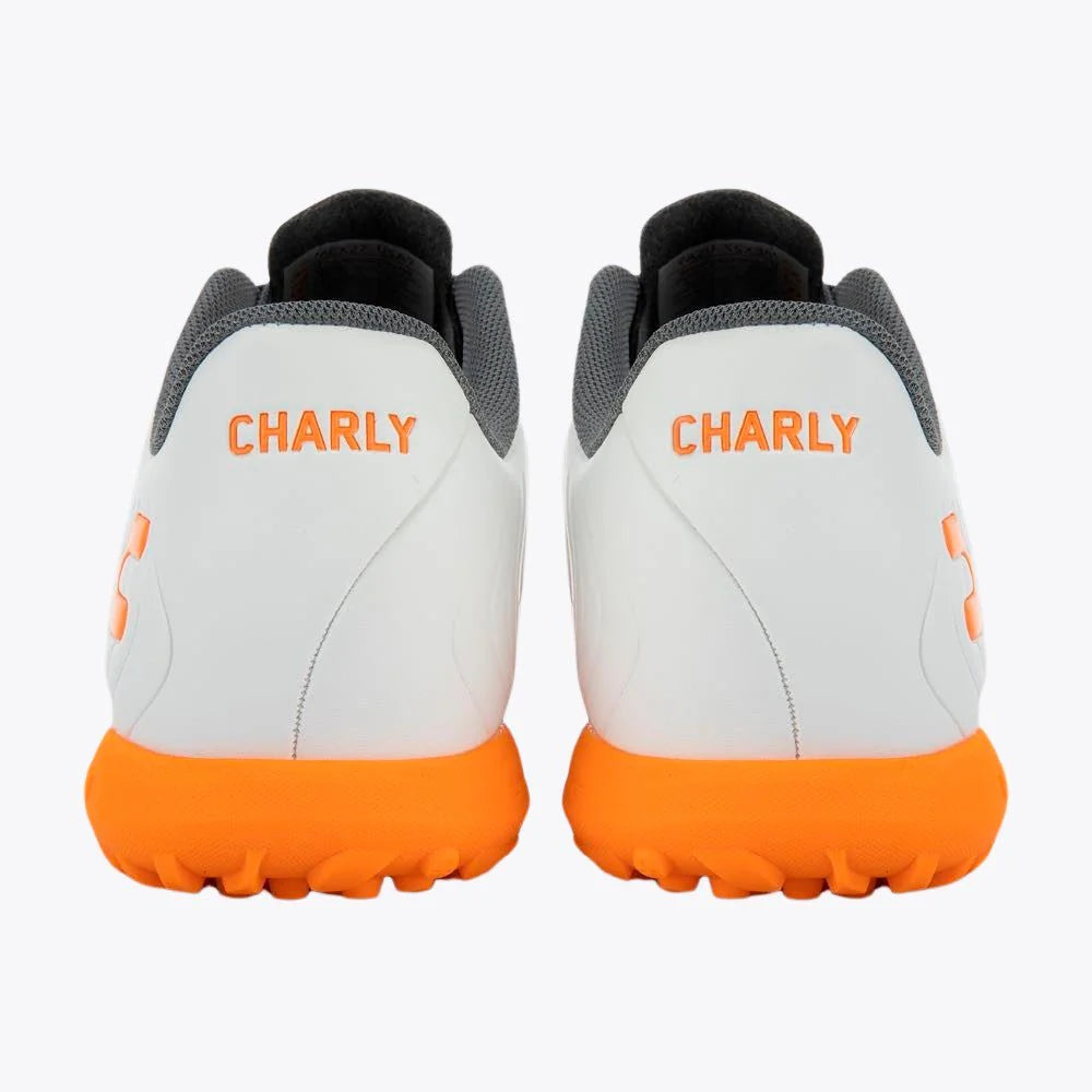 Charly Perseus Select TF Turf Boots White Orange