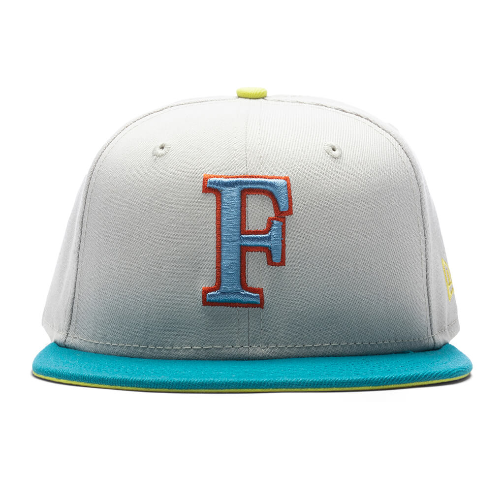 Feature x New Era F Logo Tree Of Life NBA 59FIFTY Fitted Stone