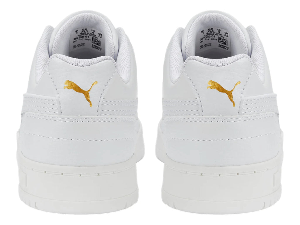 Tenis PUMA RBD Game Low Blanco y Dorado para Niño
