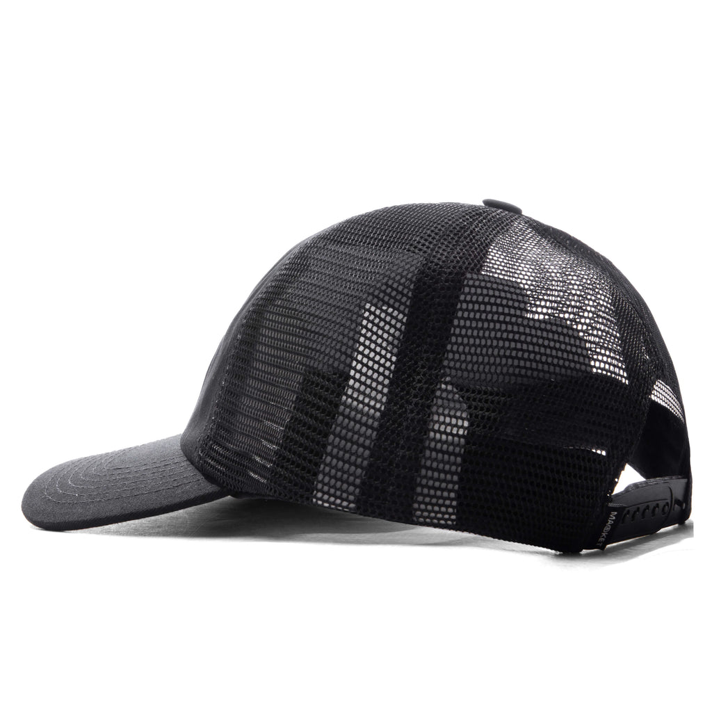 Double Cherries Trucker Hat Pirate Black