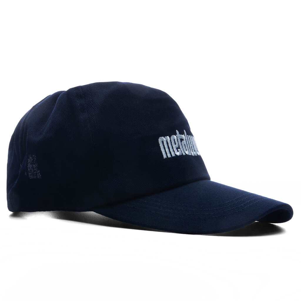 Metal Logo 5 Panel Hat Navy