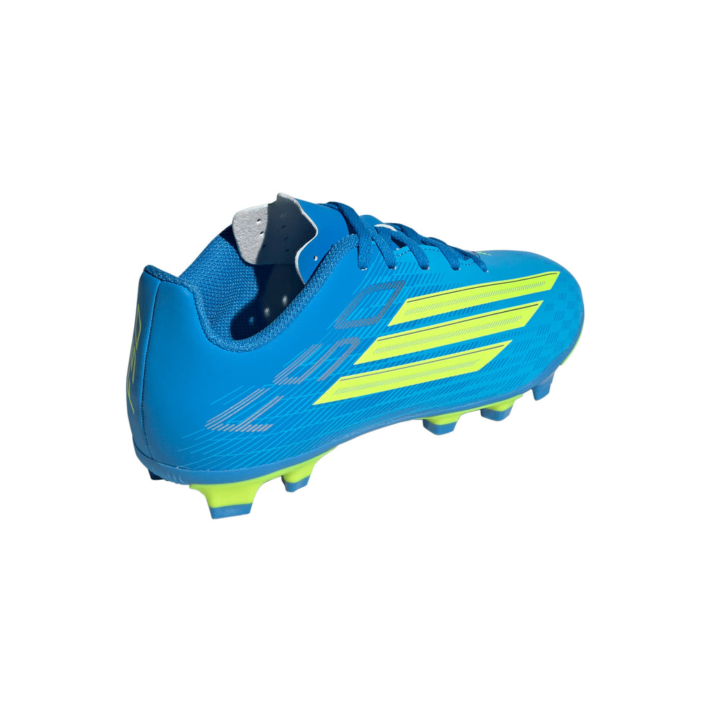 adidas F50 Club FG MG Firm Ground Multi Ground Youth Soccer Cleats Blue Yellow Aqua