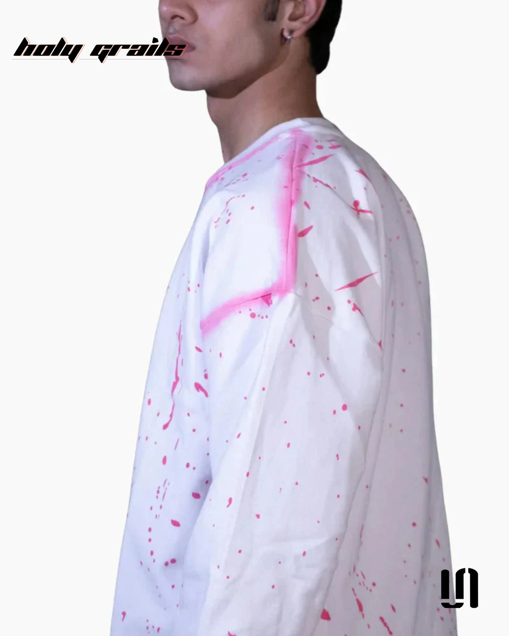 Chaos Paint White Oversize Swearshirt HG x Sullitt