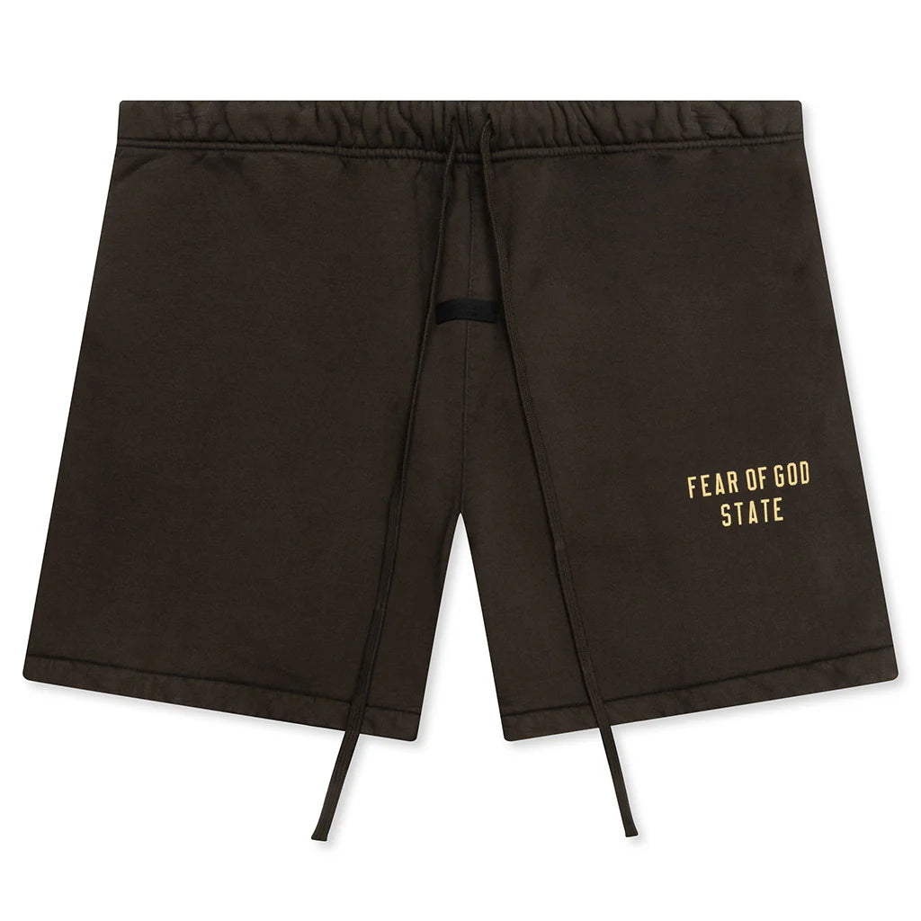 Heavy Fleece Soccer Short Brown
