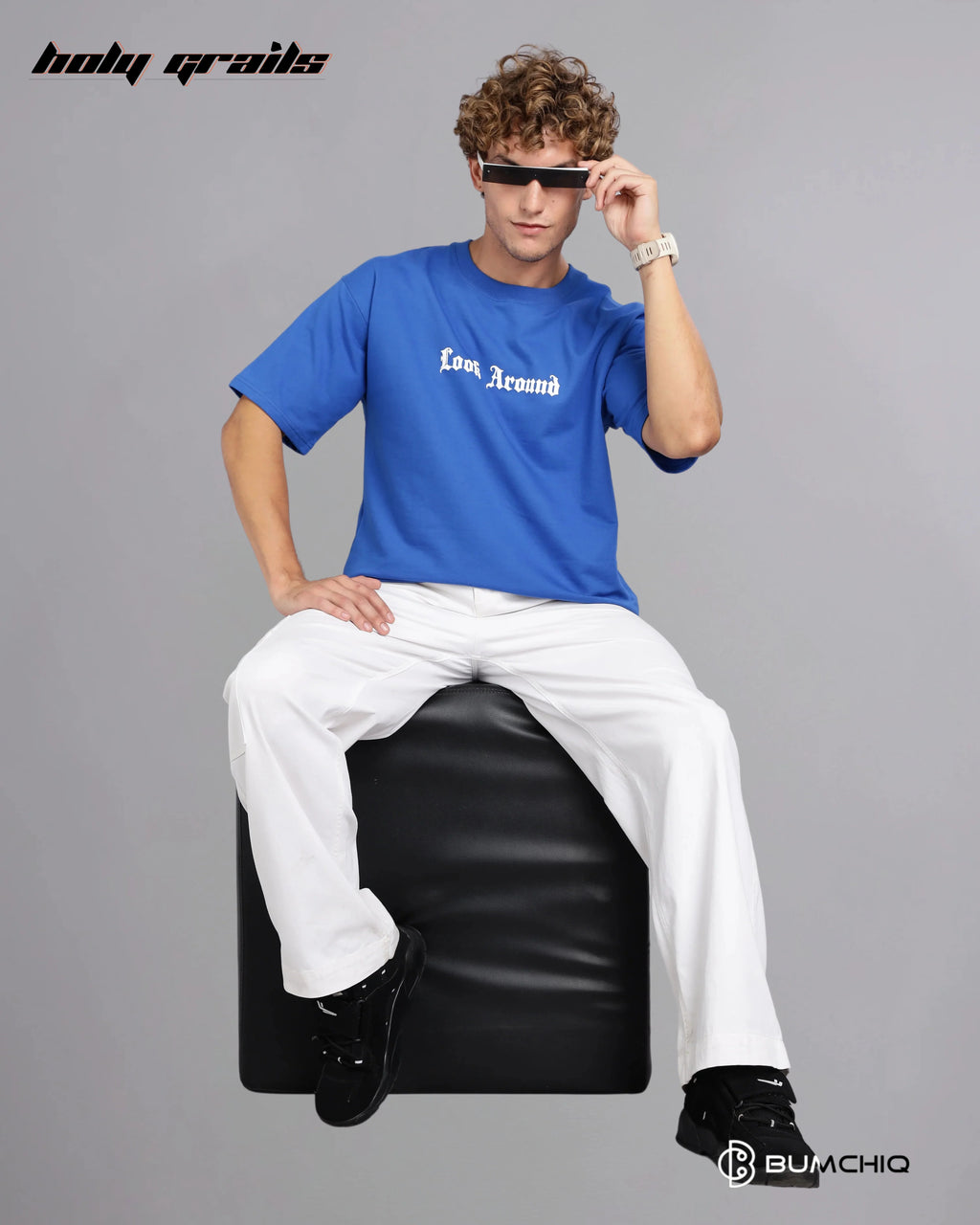 Star Gaze Blue Oversize Tee HG x Bumchiq