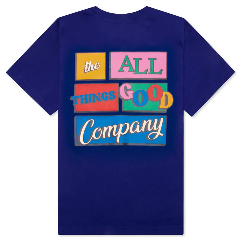 Kids Sitcom Tee Cobalt Blue