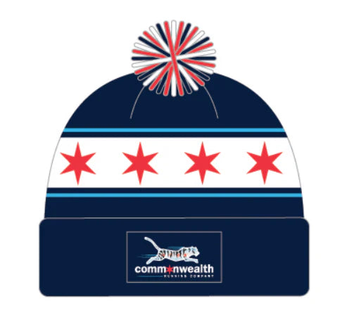 Commonwealth Chicago Flag Pom Beanie 6 Colors