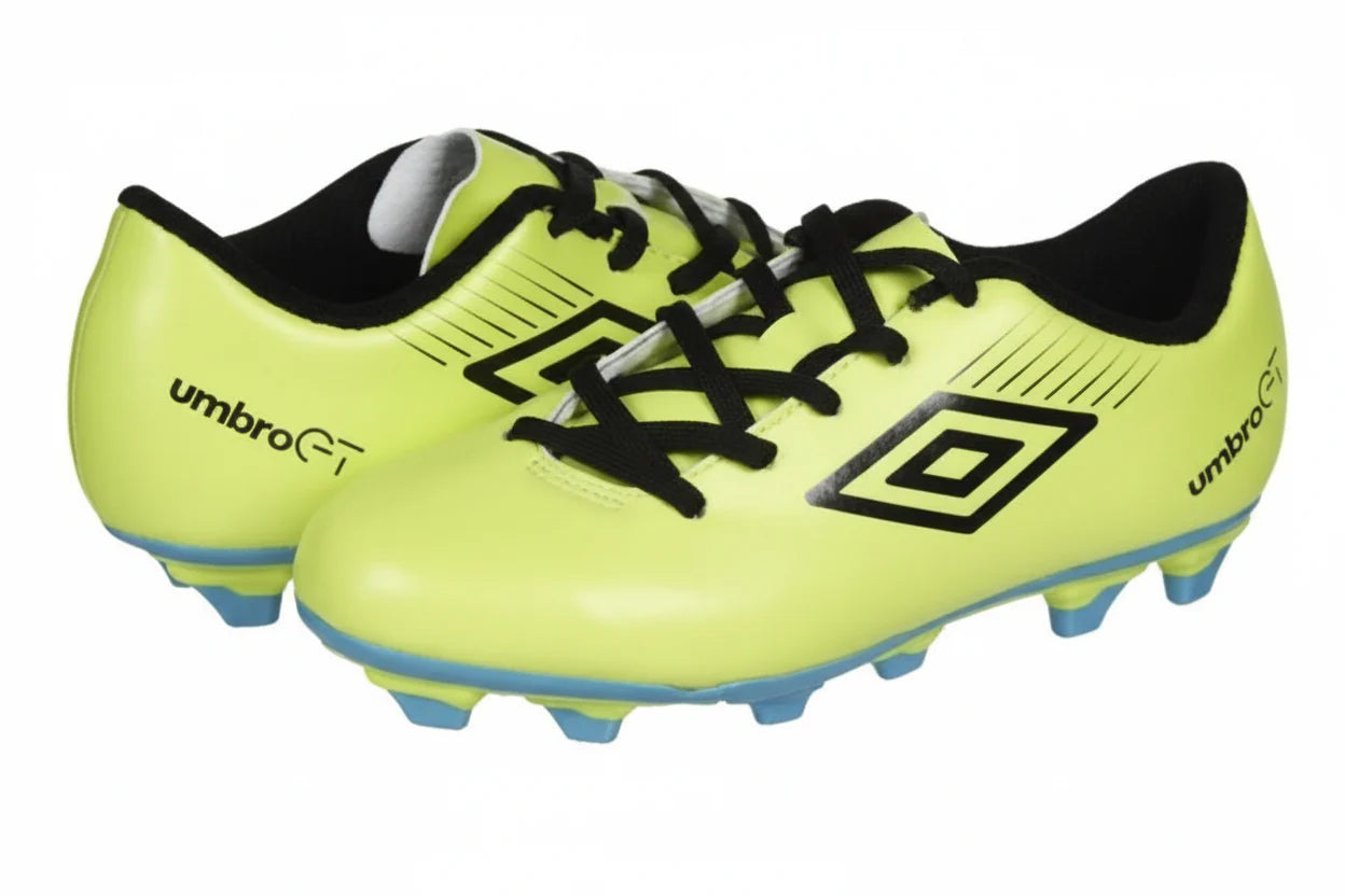 Umbro GT II Shield FG Youth Firm Ground Soccer Cleats Lime Turquoise