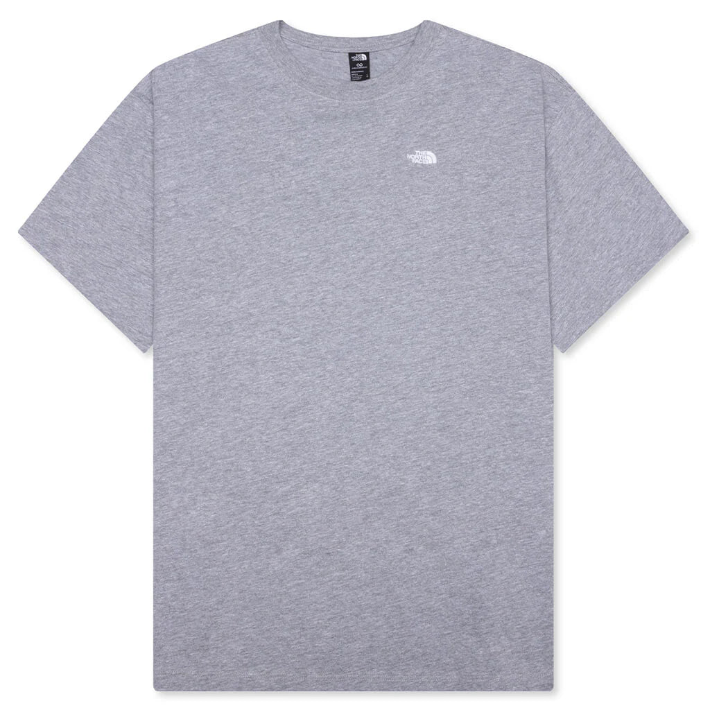Essential Simple Dome Oversized S S Tee Pale Grey Heather