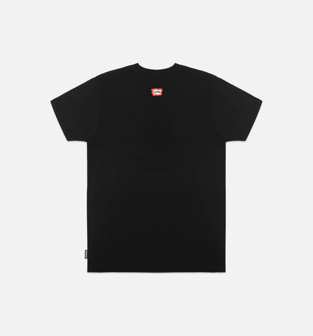 Yikes Stripes Tee Mens Short Sleeve Shirt Black