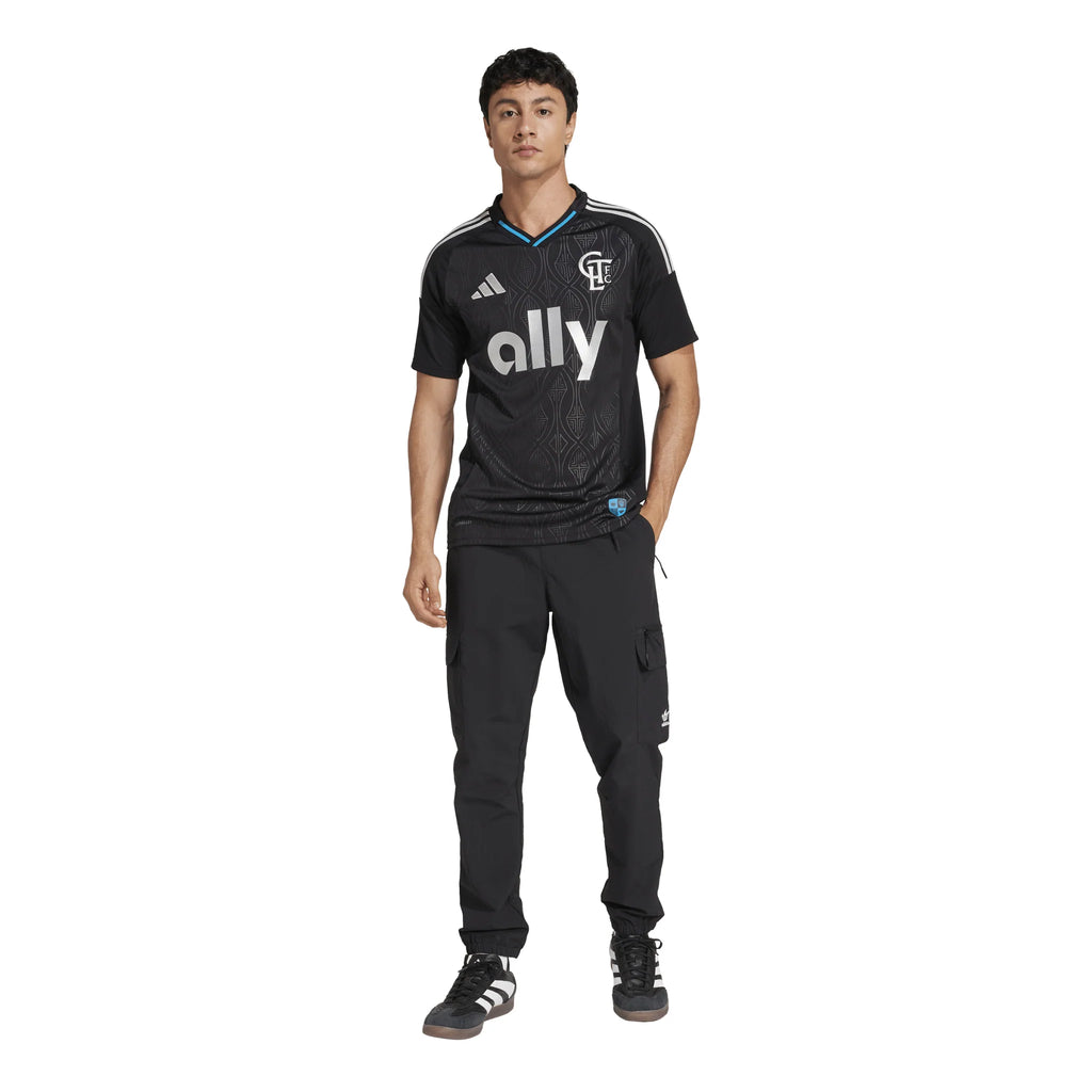 adidas Mens Charlotte FC Away Jersey 25 26 Black