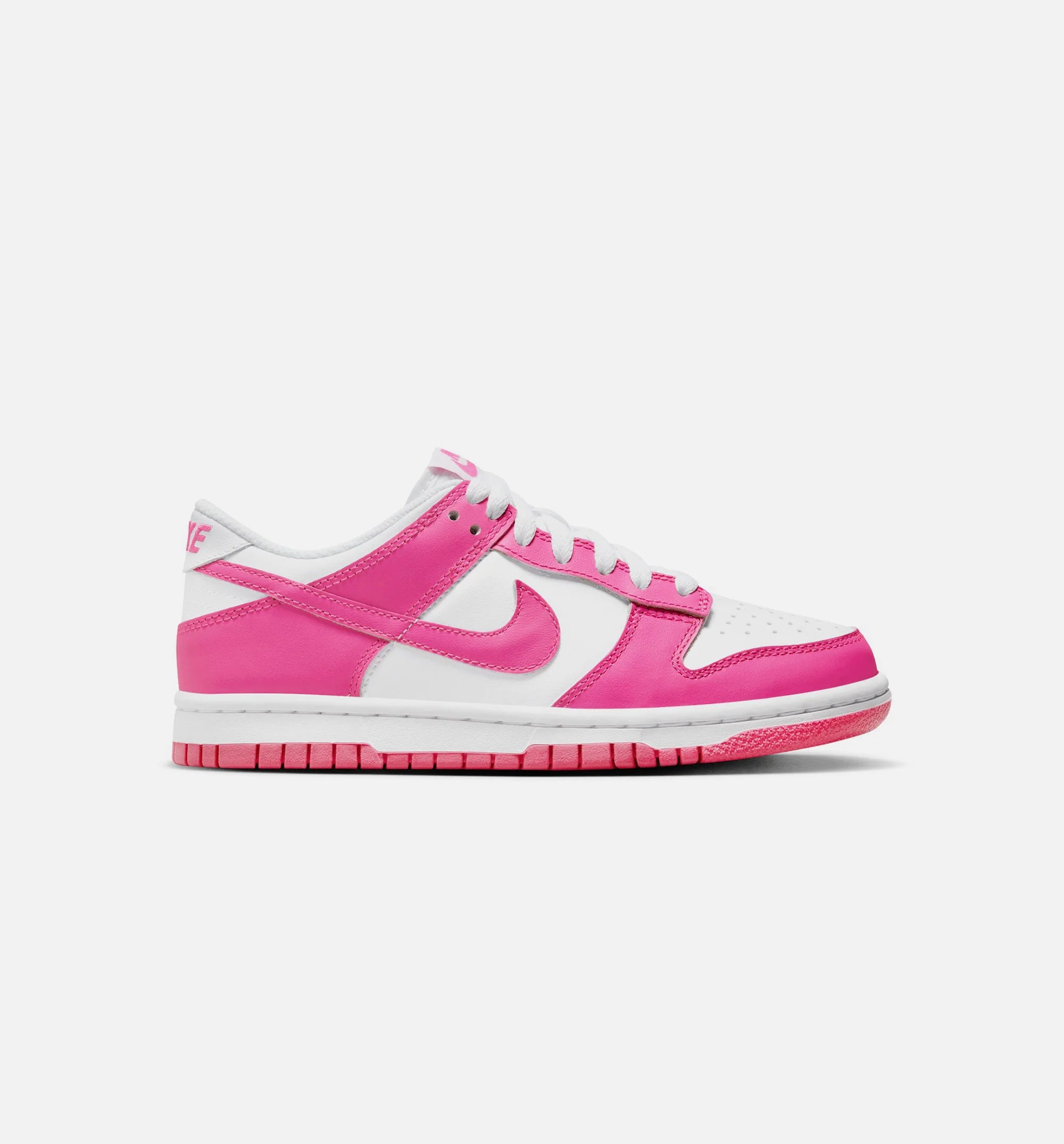 Dunk Low Laser Fushsia Grade School Lifestyle Shoe White Laser Fuchsia