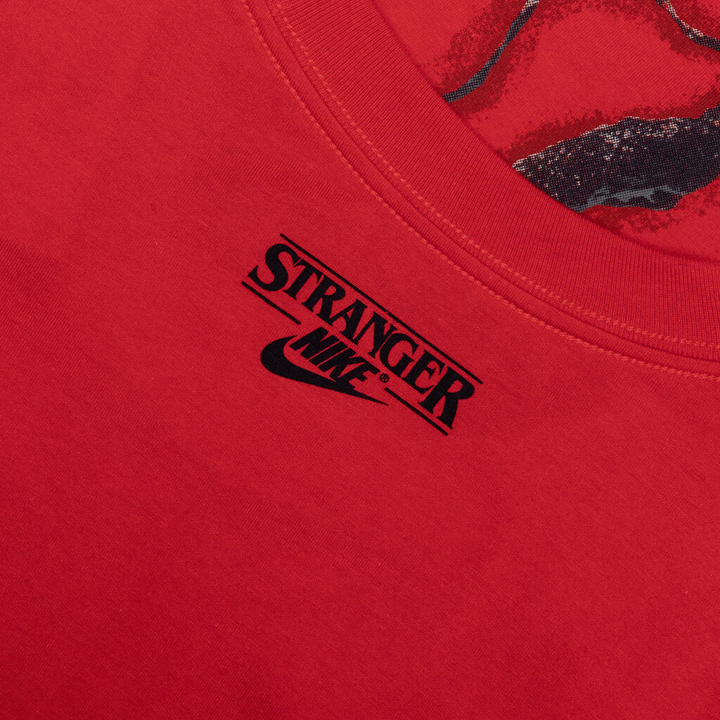 Nike x Stranger Things Max90 Tee University Red Black