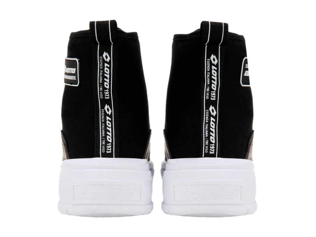 Tenis Lotto Ruvin Negro y Blanco para Mujer