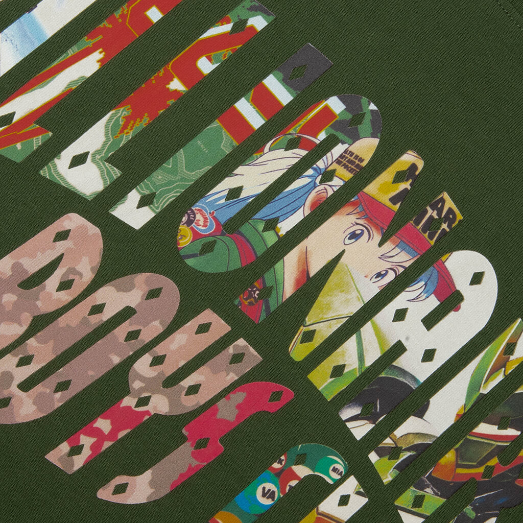 Curve Collage S S Tee Black Forest