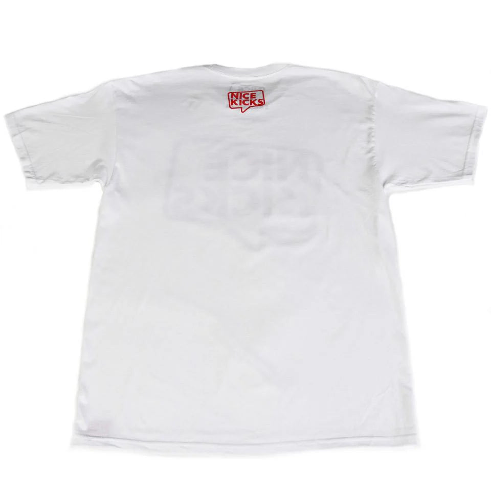 Nice Kicks Classic Outline Tee White Red