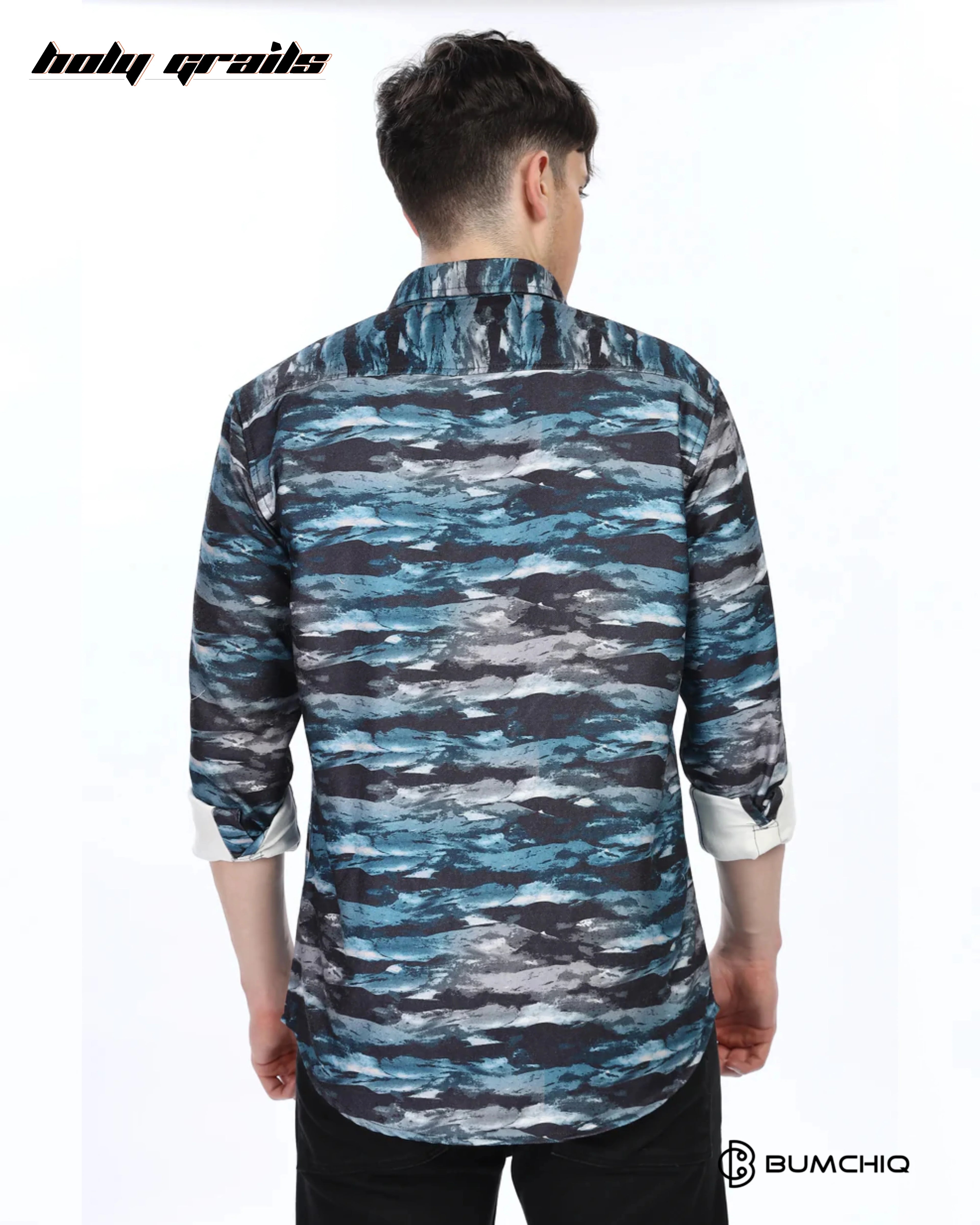 Blue Waves Overshirt HG x Bumchiq