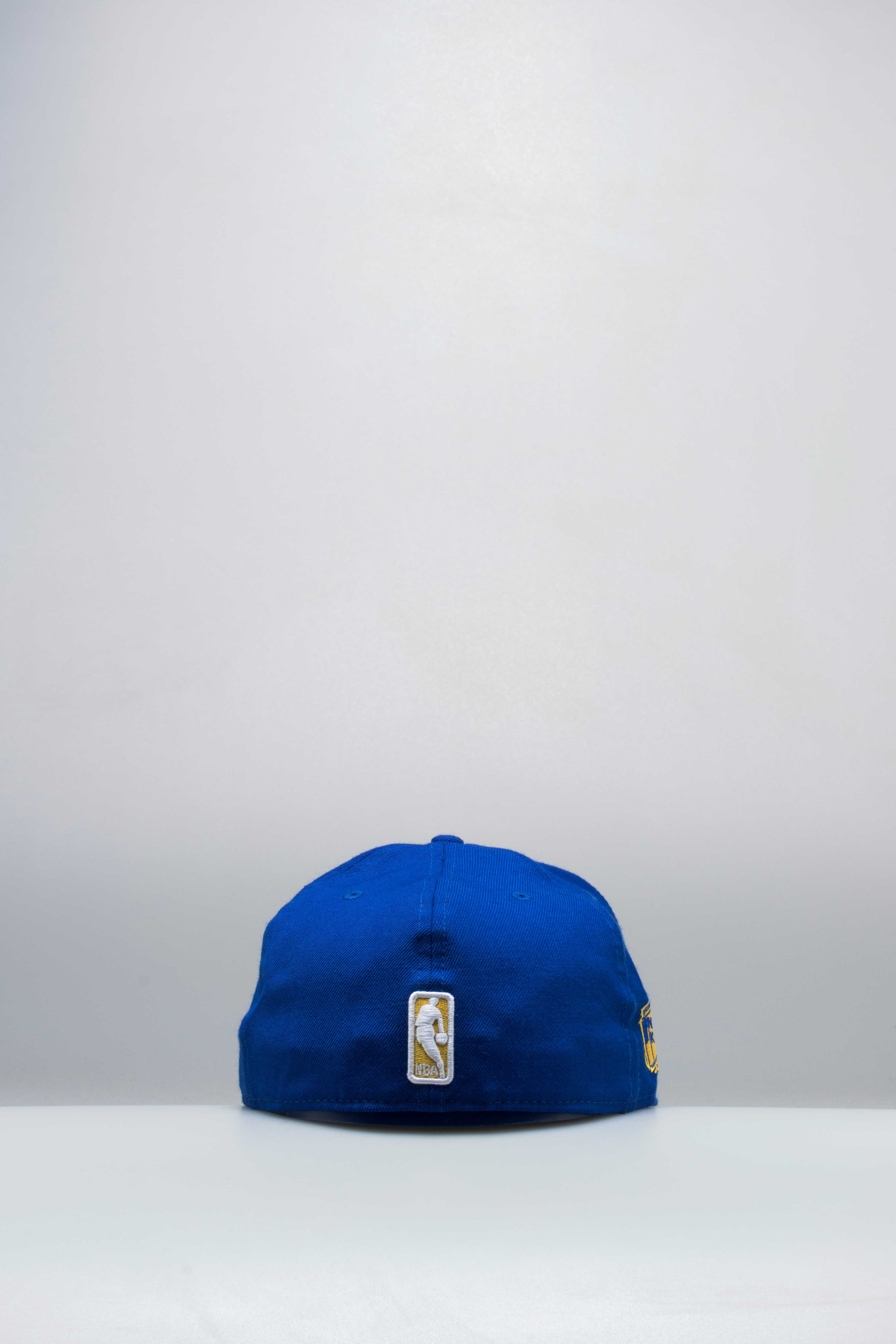 Nice Kicks X New Era Golden State Warriors NBA Fitted Hat Royal Blue Yellow White