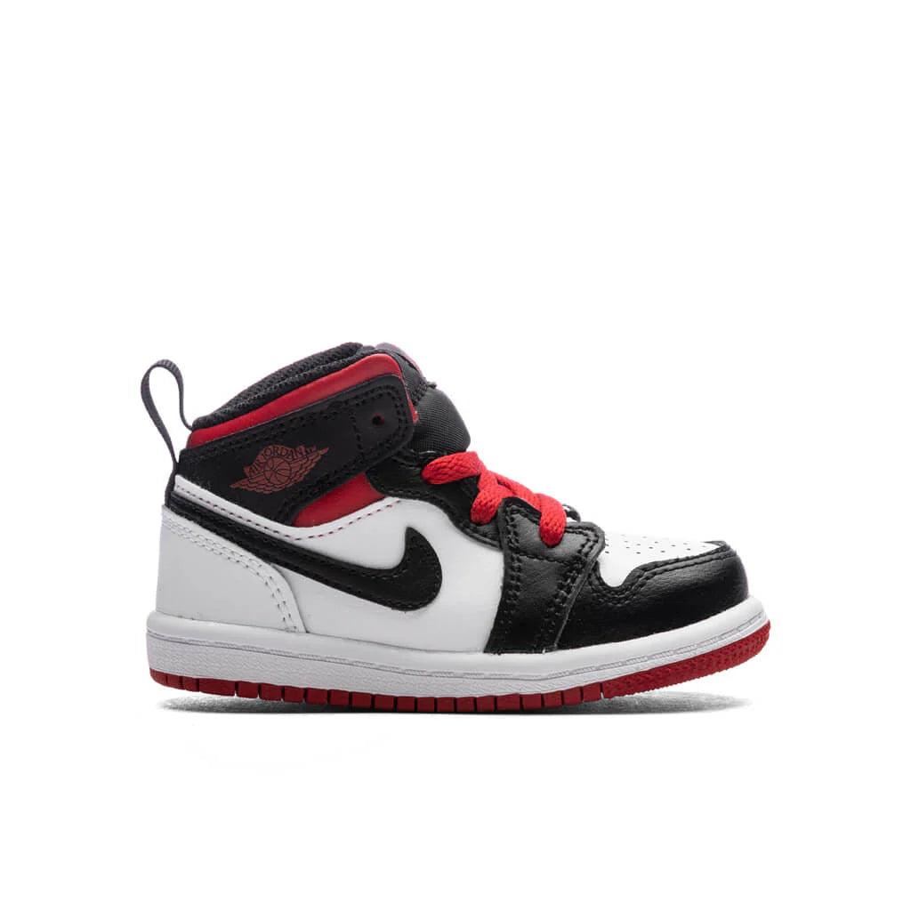 Jordan 1 Mid TD White Gym Red Black