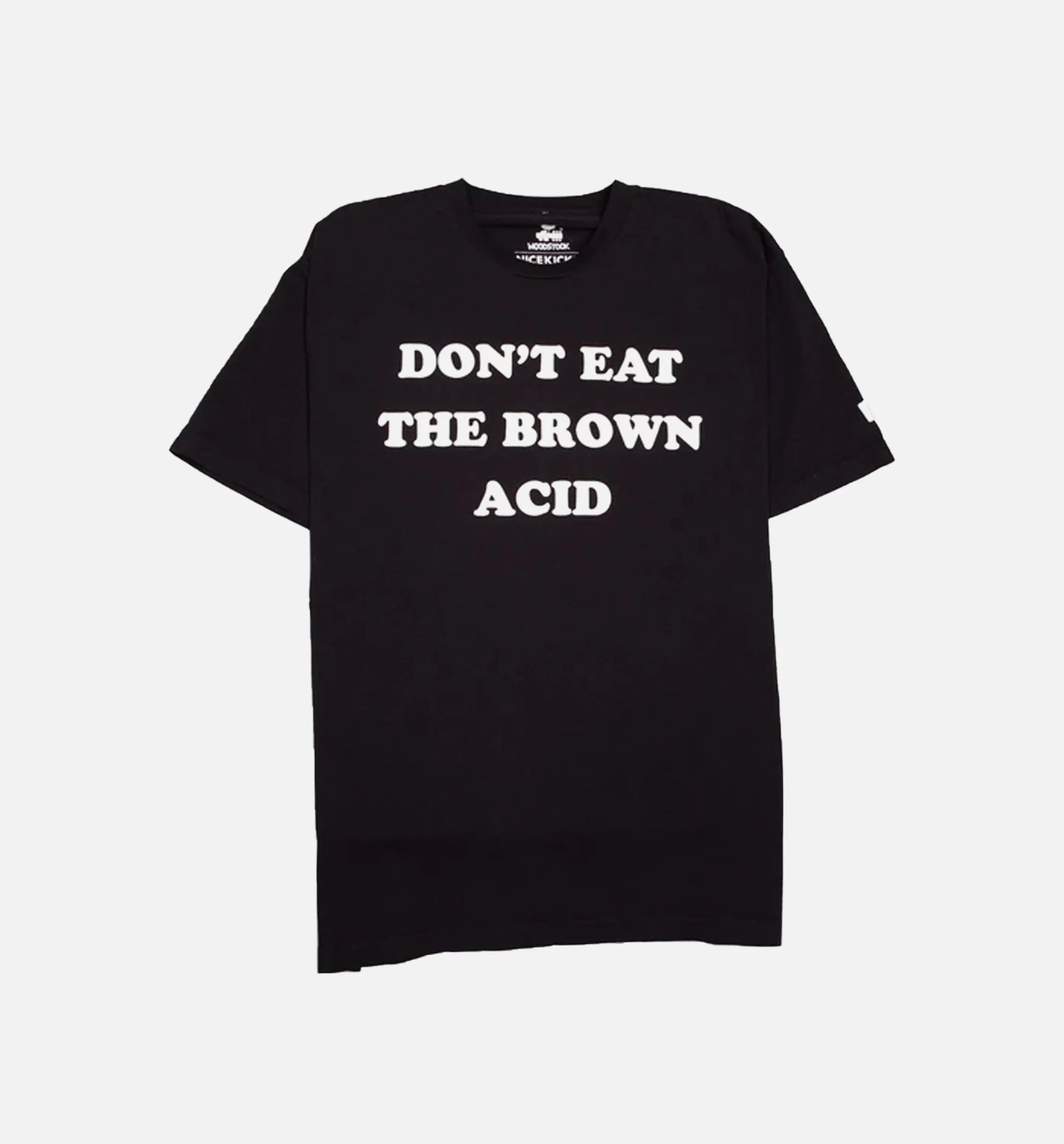 Nice Kicks X Woodstock Acid Short Sleeve T Shirt Black White