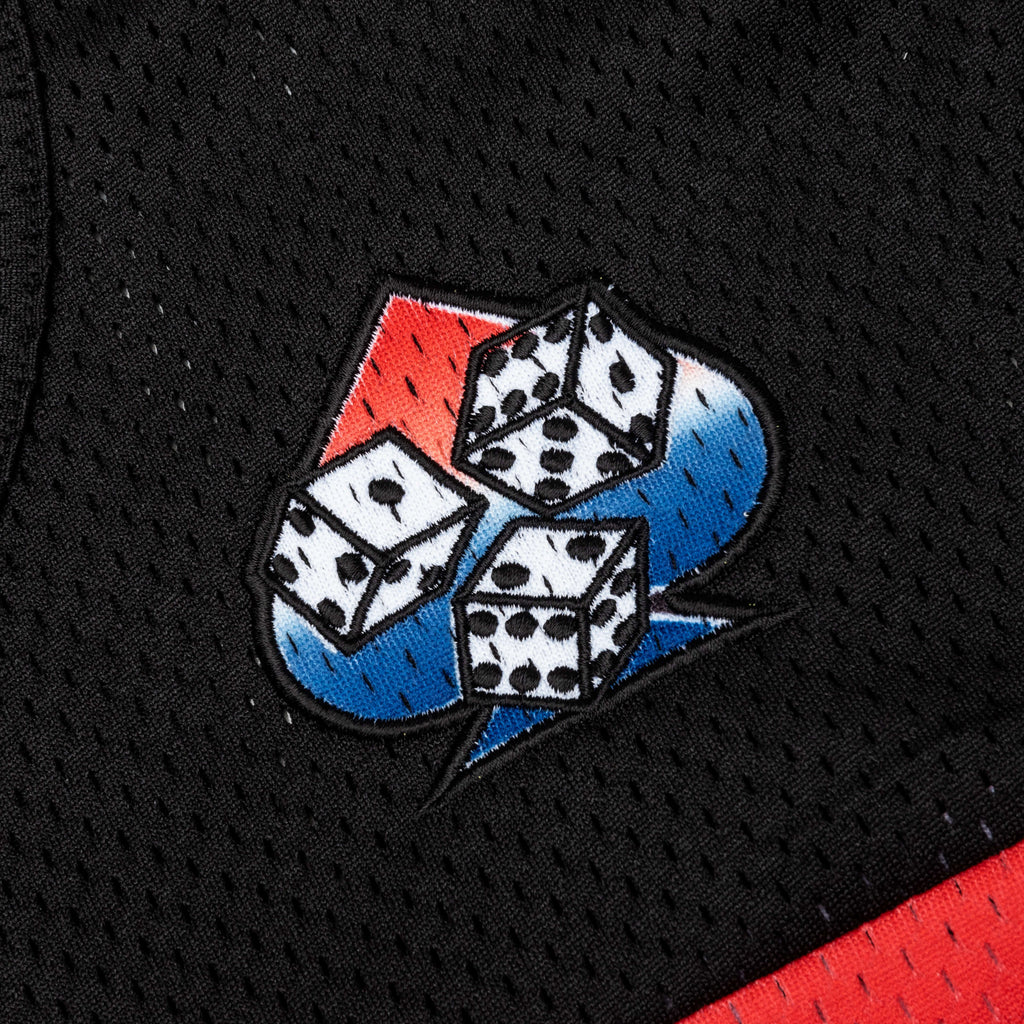 Mesh Football Jersey Black Multi