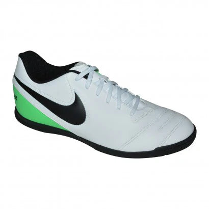 Nike Tiempo Rio III IC Youth Soccer Shoes White Black Green