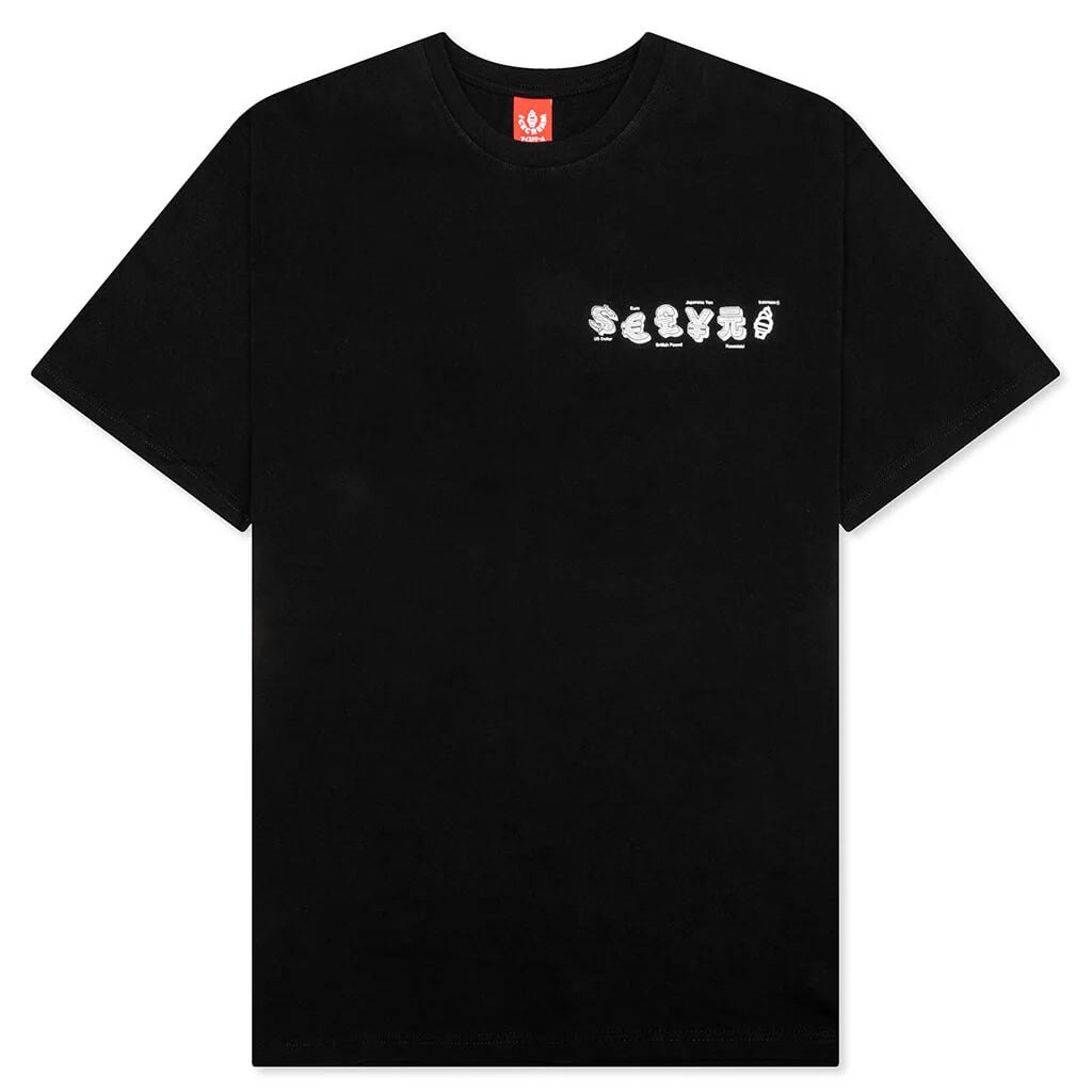 Currency S S Tee Black