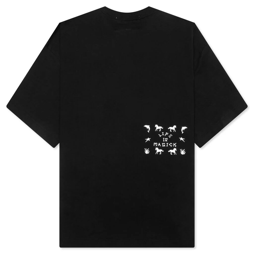 Life Is Magick Tee Black