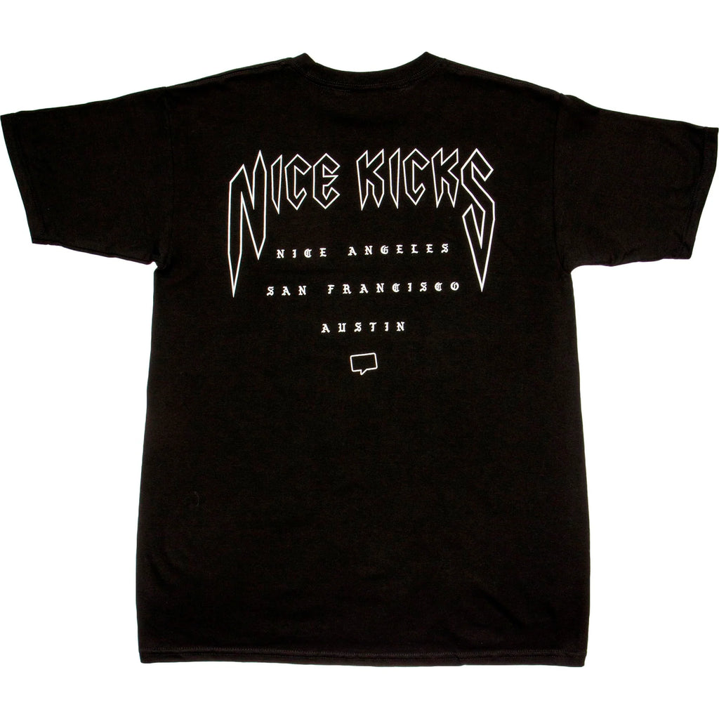 Nice Kicks Rock Tee Mens Black White