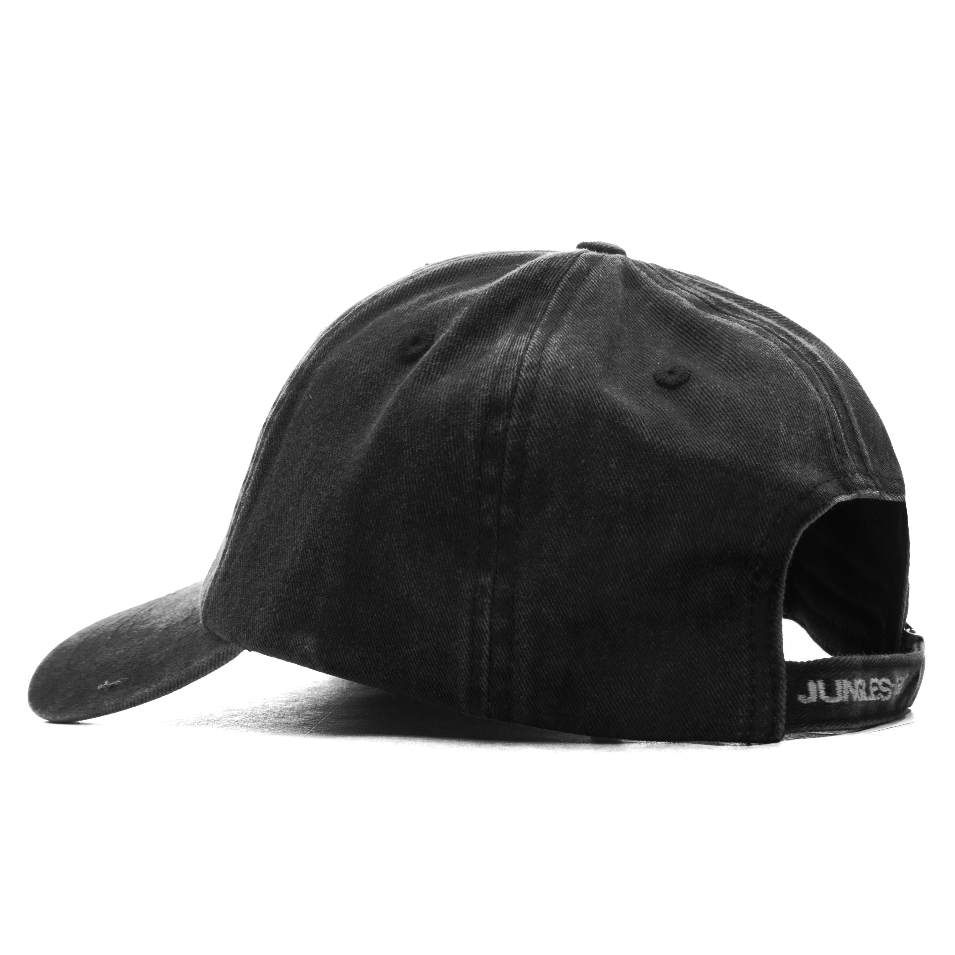 Hot Distressed Cap Washed Black