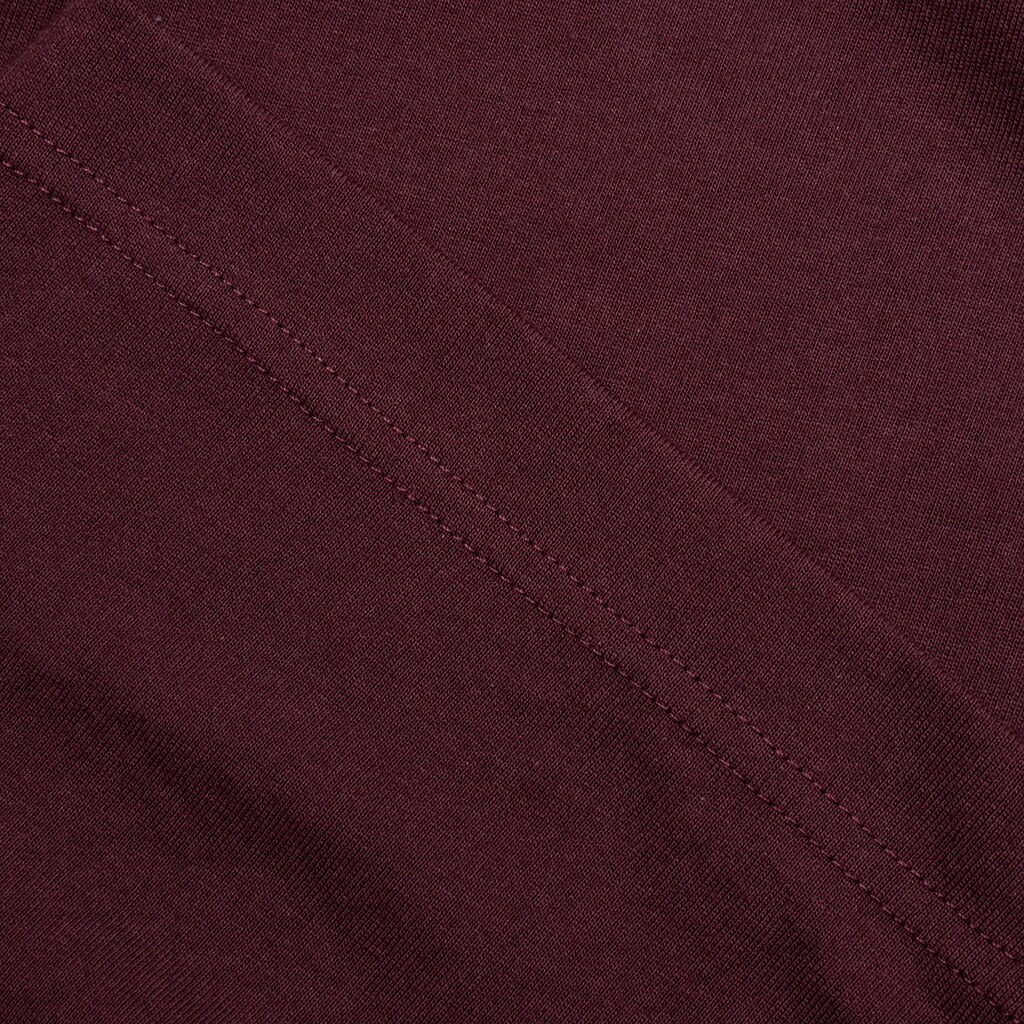 Jersey Braque Pocket Tee Maroon
