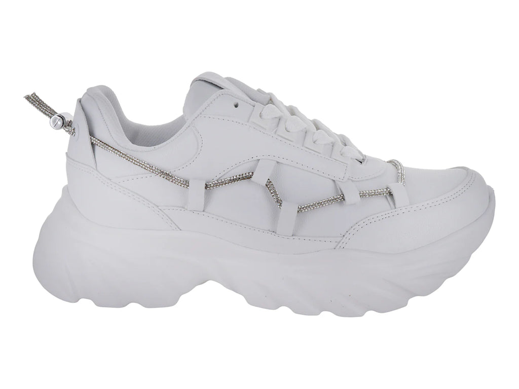 Tenis Clasben Swarovski Blanco para Mujer