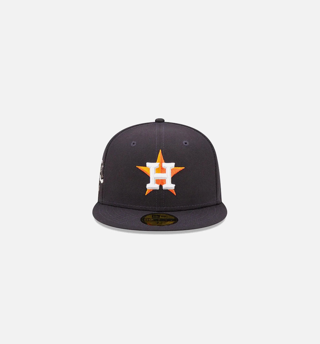 Houston Astros Cloud Icon 59FIFTY Fitted Cap Mens Hat Navy Blue