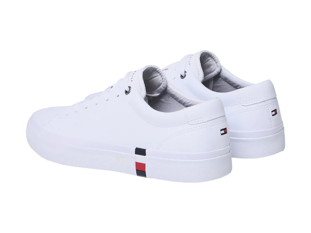 Tenis Tommy Hilfiger Corporate Leather Blanco para Hombre