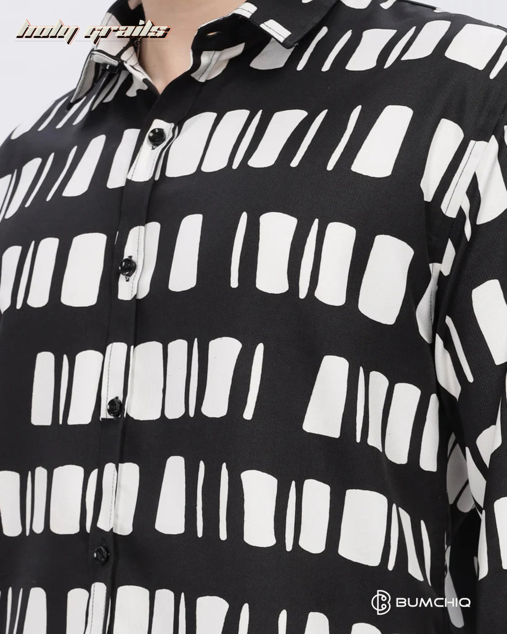 White Box Abstract Black Shirt HG x Bumchiq