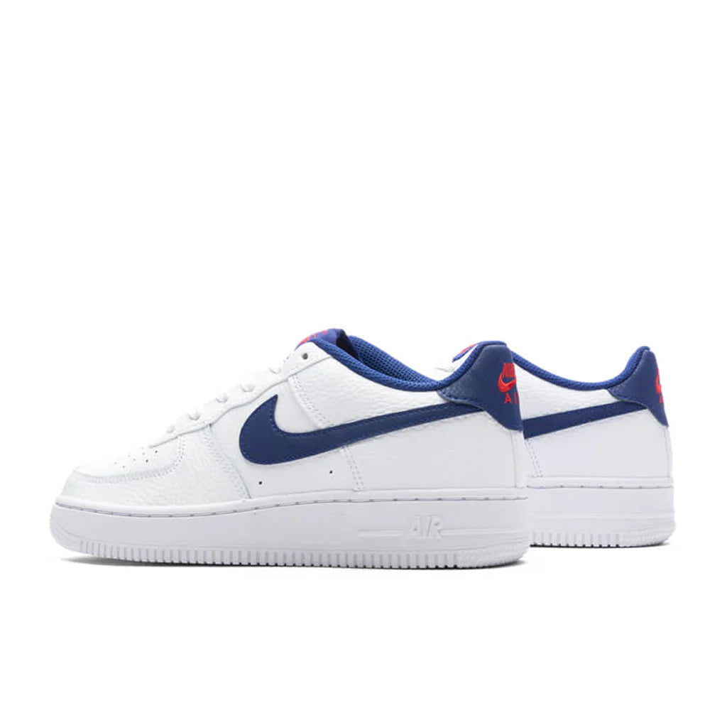 Air Force 1 GS White Deep Royal Blue University Red