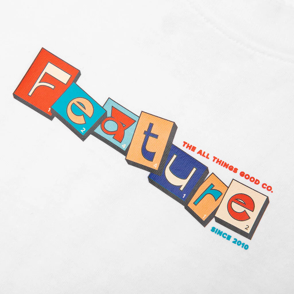 Kids Scrabble Tee White