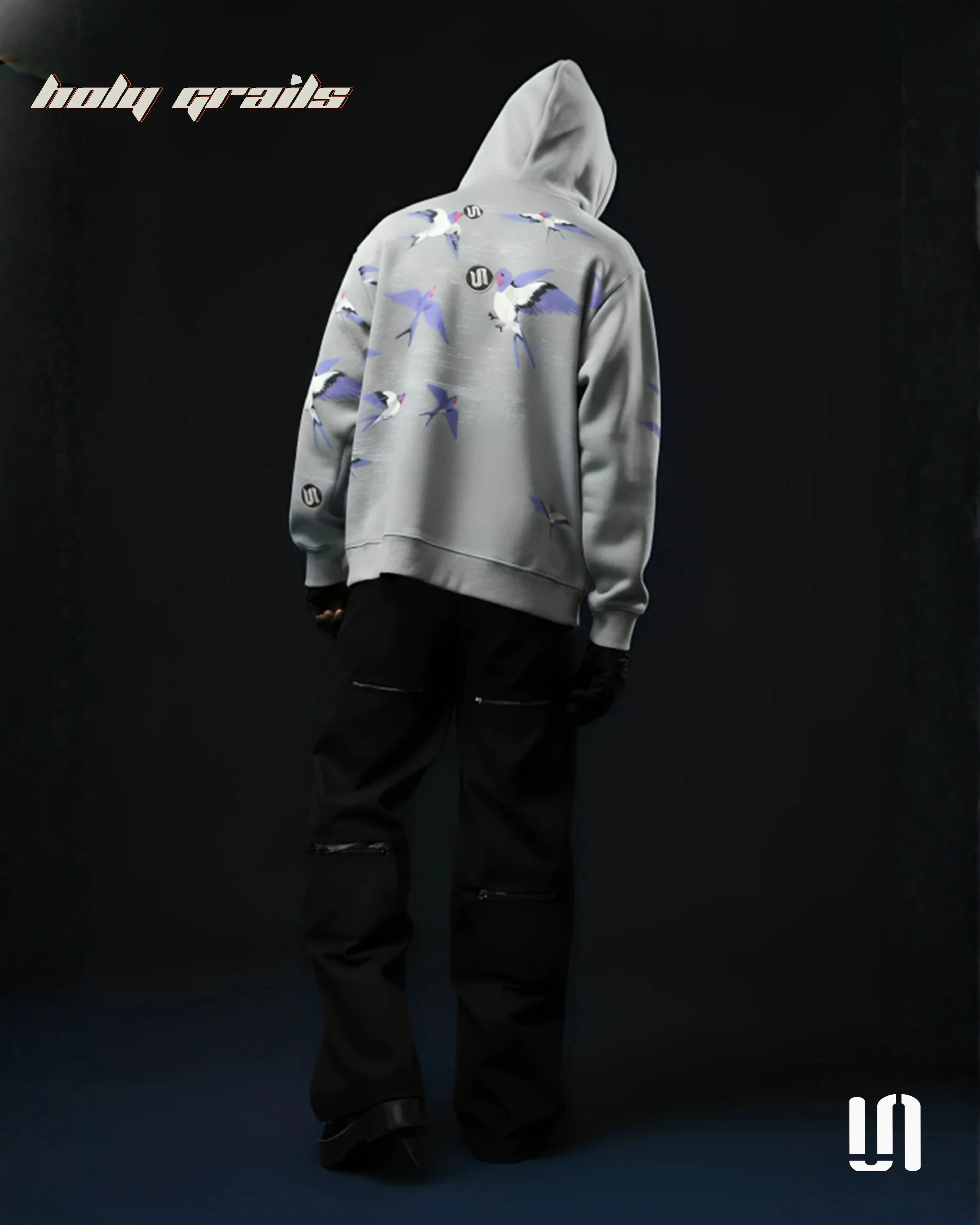 Rise Above Greywings Hoodie HG x Sullitt