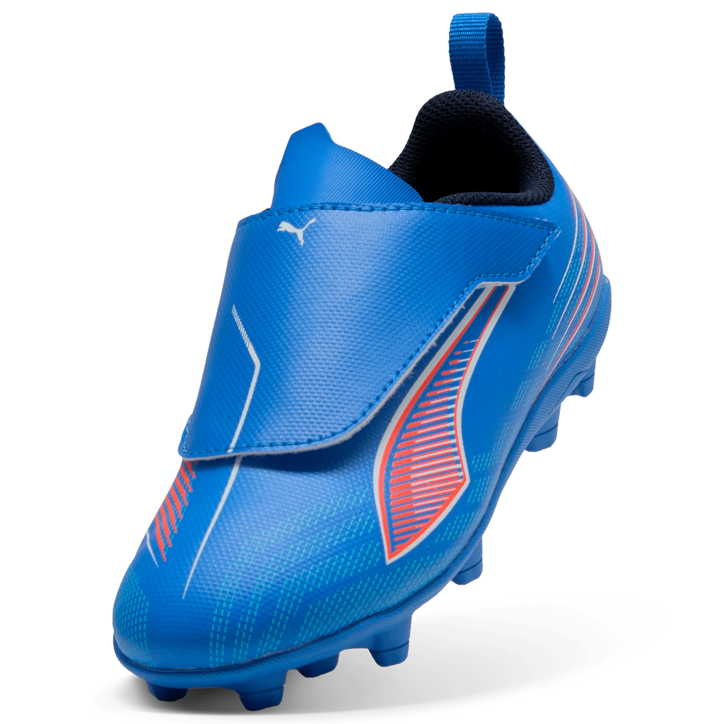 PUMA Ultra 6 Play V FG AG RB Firm Multi Ground Kids Soccer Cleats Blue White