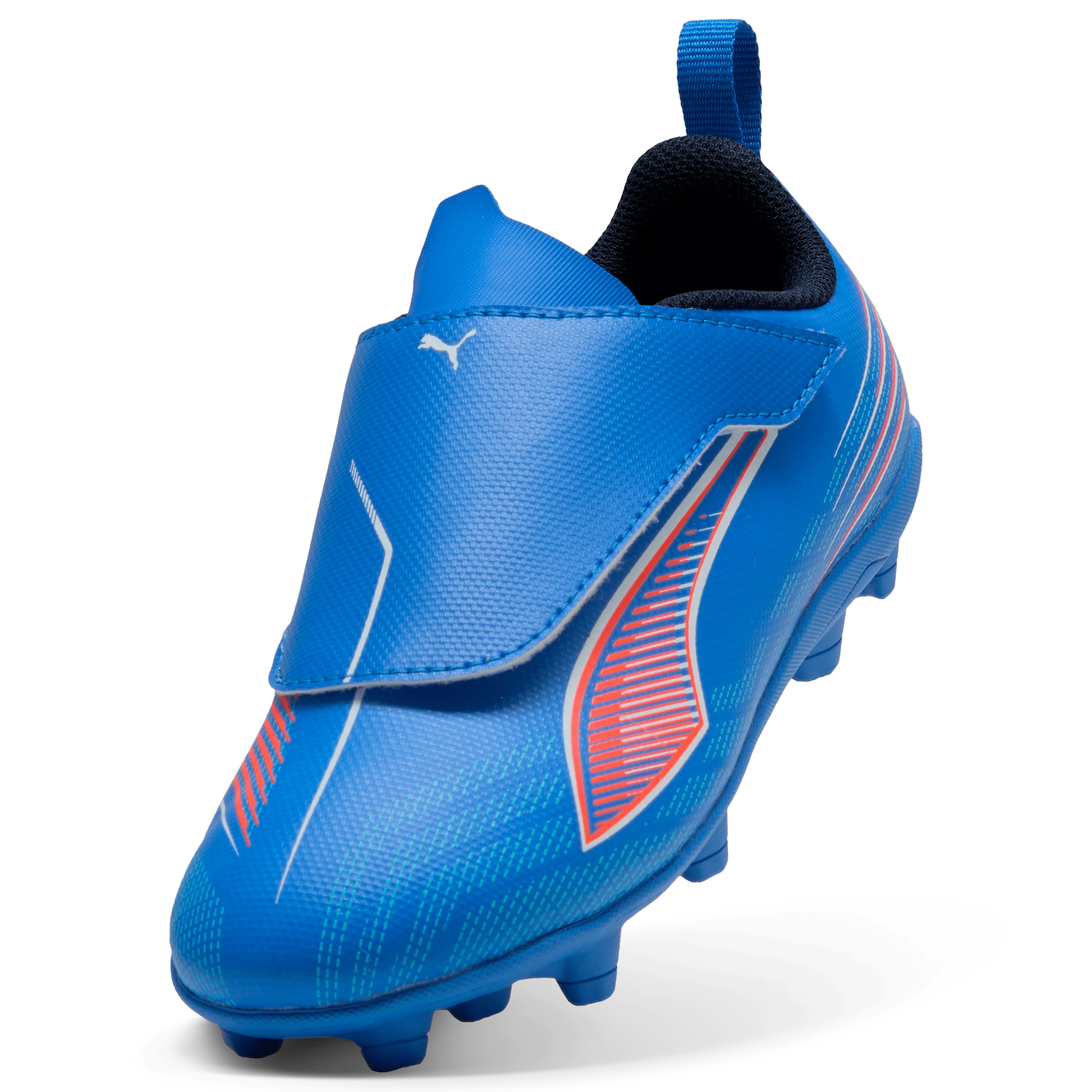 PUMA Ultra 6 Play V FG AG RB Firm Multi Ground Kids Soccer Cleats Blue White