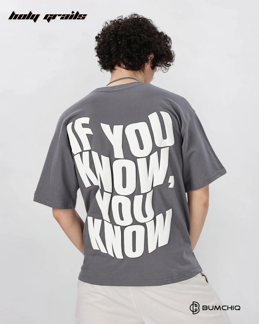 IYKYK Grey Oversize Tee HG x Bumchiq