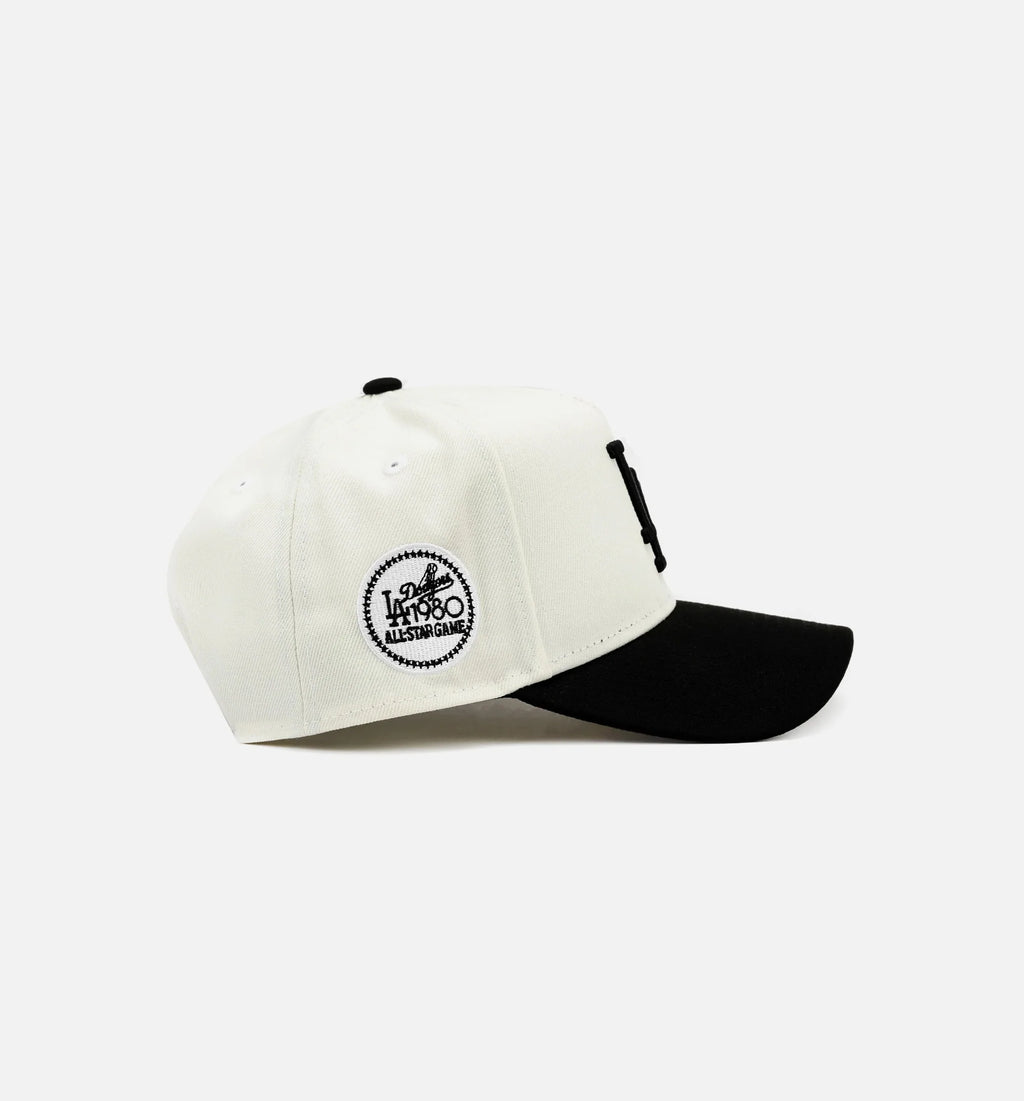 Los Angeles Dodgers Chrome Logo 9Forty Snapback Mens Hat Black White